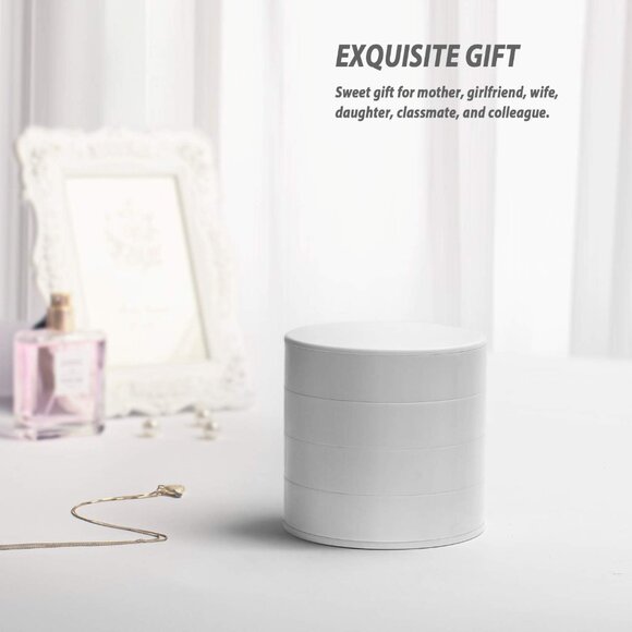 Jewelry Organizer, Small Jewelry Box Earring Holder for Women - Picture 5 of 6